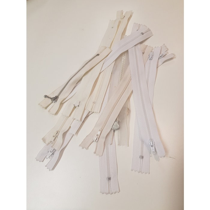 Ritsen pakket wit beige 14x 12cm - 18cm