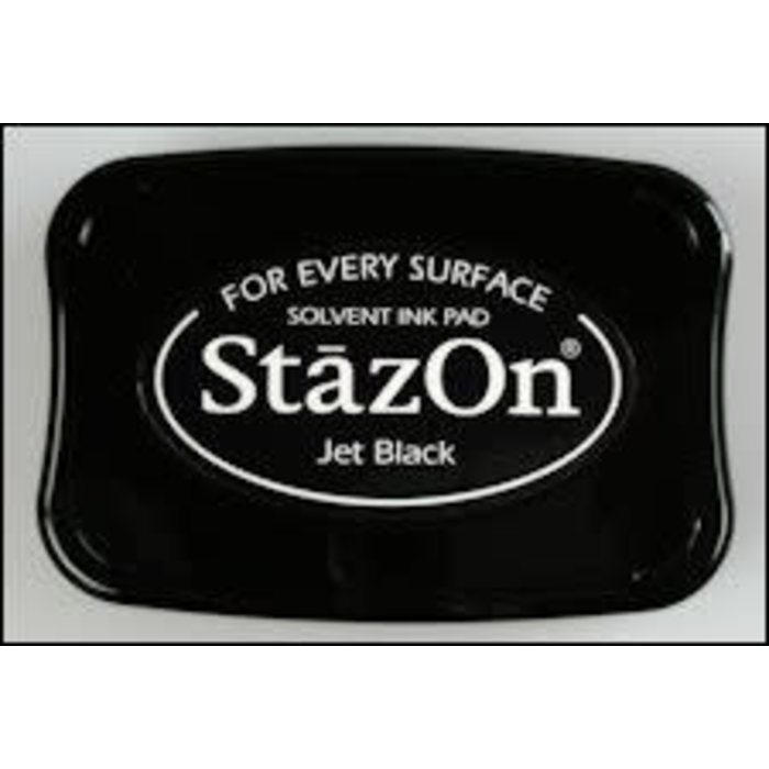 StazOn stempelkussen jet black