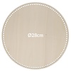 Opry Houten tasbodem rond geperforeerd 28cm