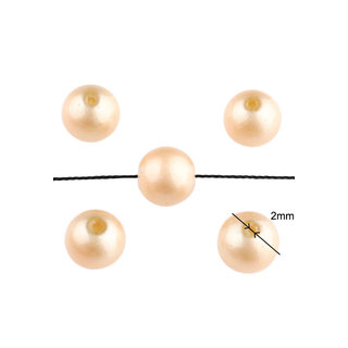 Glasparels rond 12mm champagne 30st