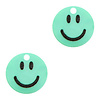 Plexx bedels smiley Mint green 12mm