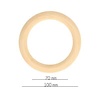 Houten ring 100mm