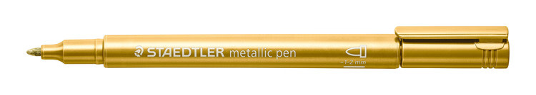 Metallic pen goud