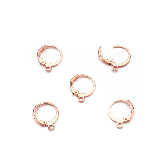 Metalen oorringen met oogje