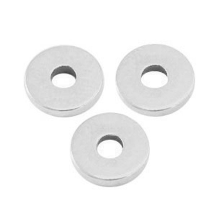 Kralen DQ metaal disc rondellen 6x1mm Antiek zilver (nikkelvrij) 18 in zakje