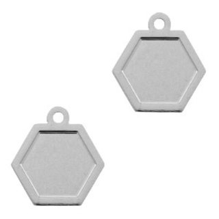 Hangers bohemian hexagon 12x11mm