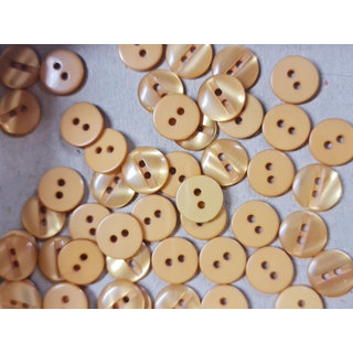 Knopen geel 10mm glanzend