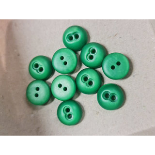 Knopen groen 2 gaatjes 10mm