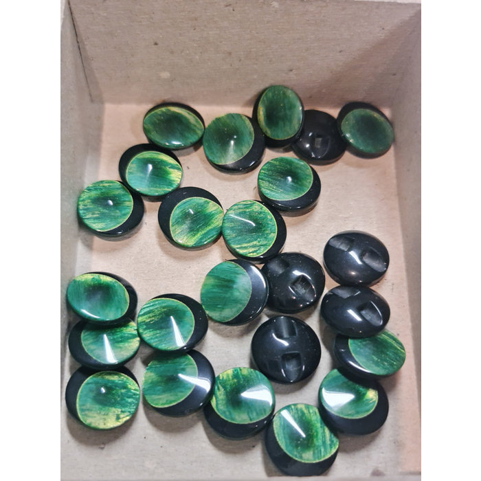 Luxe knopen groen zwart