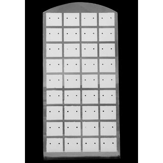 Kunststof sieraden display 19x9cm wit transparant