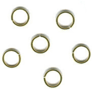 Doosje ringetjes 8 mm (50st) goudkleurig