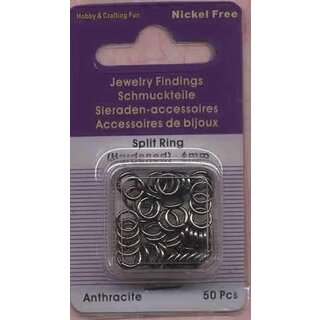 Doosje splitringetjes 6 mm enkel (50st) zilverkleurig