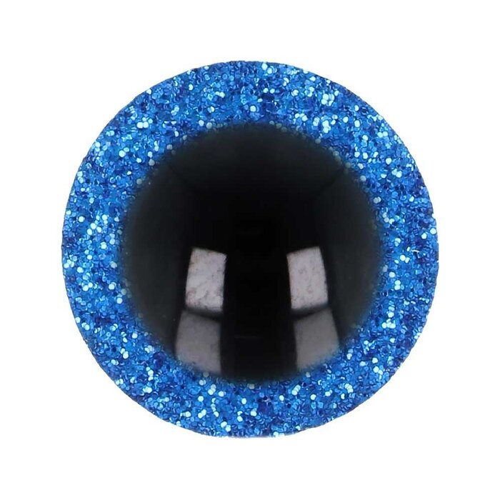 Opry Glitter dieren ogen tweekleurig 18mm