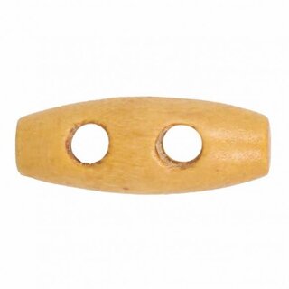 Knebel voor houtje-touwtjesluiting 25mm blank (per stuk)