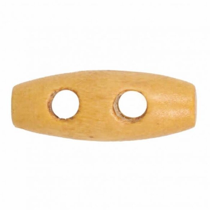 Knebel voor houtje-touwtjesluiting 25mm blank (per stuk)