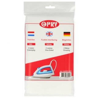 Opry Plakvlies 90cm - 2m - 009 wit