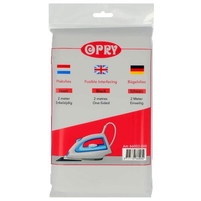 Opry Plakvlies 90cm - 10x2m - 000 zwart