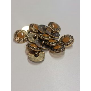 Metallook knoop epoxy bruin 21mm