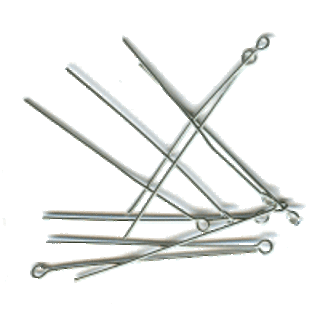 Zakje eyepins kettelstiften 45 mm (100) zkl