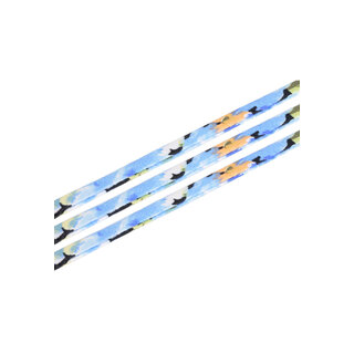 Stoffen band 8mm breed, ± 3mm dik 3 meter blauw
