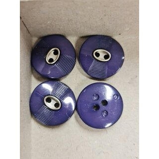 Knopen paars zilver sierlijk 18mm