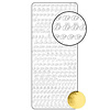 Vaessen Creative • Sticker 10x23cm Goud Alfabet Cijfers