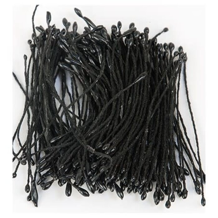 144 st meeldraadjes 1 mm zwart
