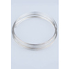 Metalen armband spiraal memory wire met 10 windingen ± 55mm (Ø ± 53-55mm), ± 0,8mm dik