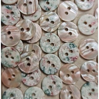 Knopen roze parelmoer 12mm