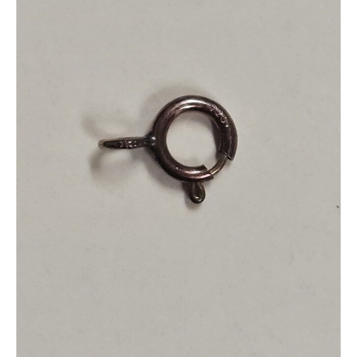 925 Zilveren veerring slotje 6x8mm