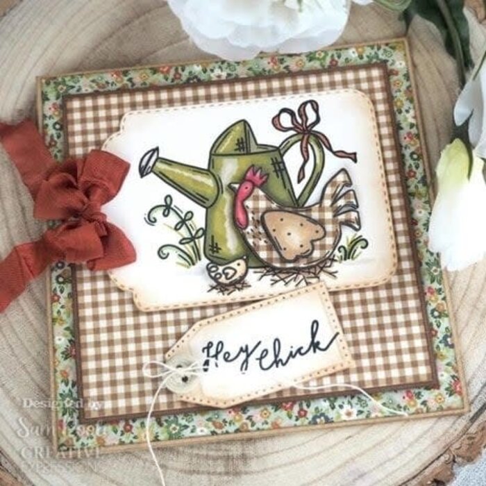 Creative Expressions Sam Poole Clear Stamp A6 Hey Chick (CEC991) (DISCONTINUED)