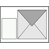 10 st vierkante enveloppen 15 x 15 cm wit