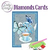 Dotty Designs Diamond Cards - Teapot With Butterflies