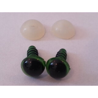 Katten reptielen ogen 6mm groen