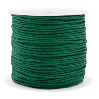 Macramé draad 1.5mm voordeelrol Dark green 90m