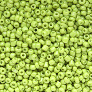 Glaskralen Rocailles 12/0 (2mm) Lime green 200g