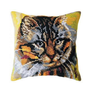 Kussen borduurpakket Who Runs the House? - Collection d'Art