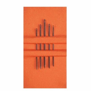 Pony Black Leernaalden nr.3-5-7 zwart - 5st in verpakking