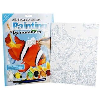 Watercolour Paint Brush Set clown fish