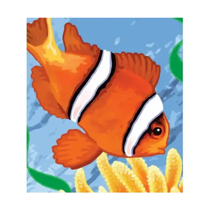 Watercolour Paint Brush Set clown fish