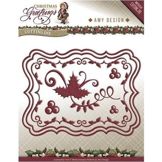 amy design christmas greetings kerst snijmallen Christmas card set