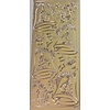 Sticker 1785 goud kerstman santa met kerst klok bel