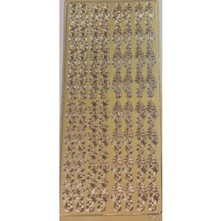 Sticker kerst randje 2131 goud