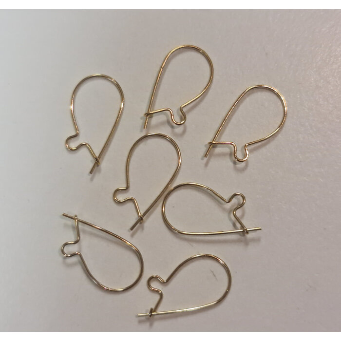 Oorhaakjes kidney klein 15mm 10 paar in zakje