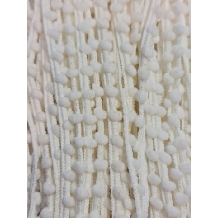 Mini balletjes bolletjes band 10mm per meter