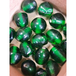 Kralen glas groen doorzichtig