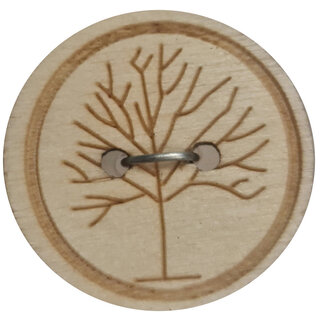 Knoop hout 25mm boom natuur