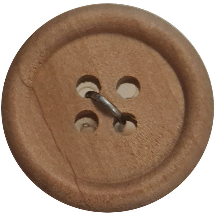 Knoop hout naturel 18mm