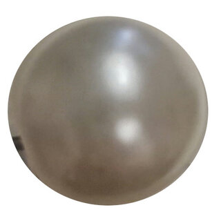 Knoop parel wit 8mm kunststof