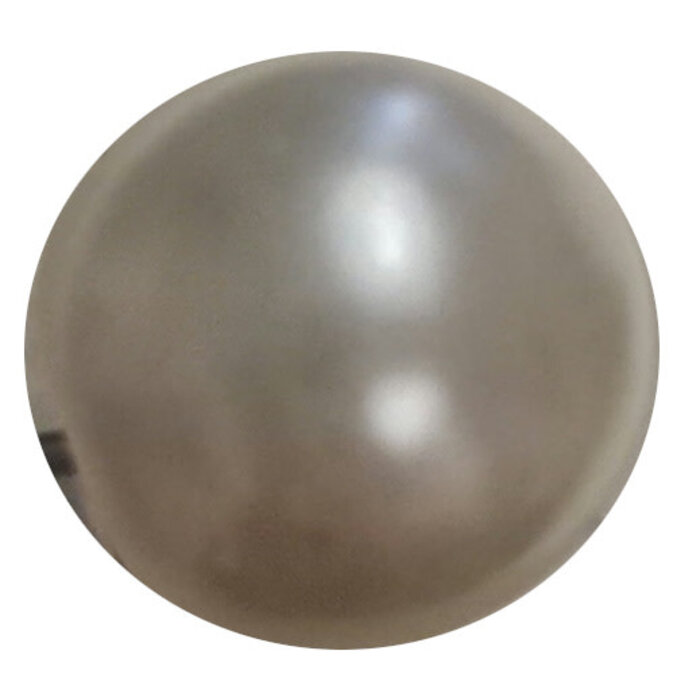 Knoop parel wit 8mm kunststof